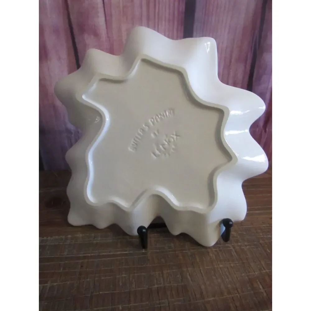 Vtg Lenox Butler’s Pantry Harvest Set 2 Maple Leaf Accent Dishes Plates Retired